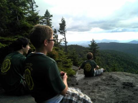 Boys on top of Mt. Snowy