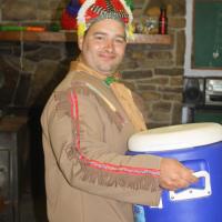 One of the American Scout-staff