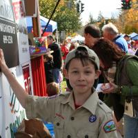 Zach being goofy at 2009 Fall Festival